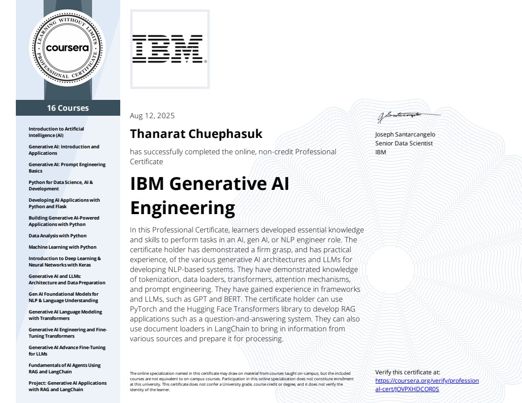 IBM Generative AI Engineering